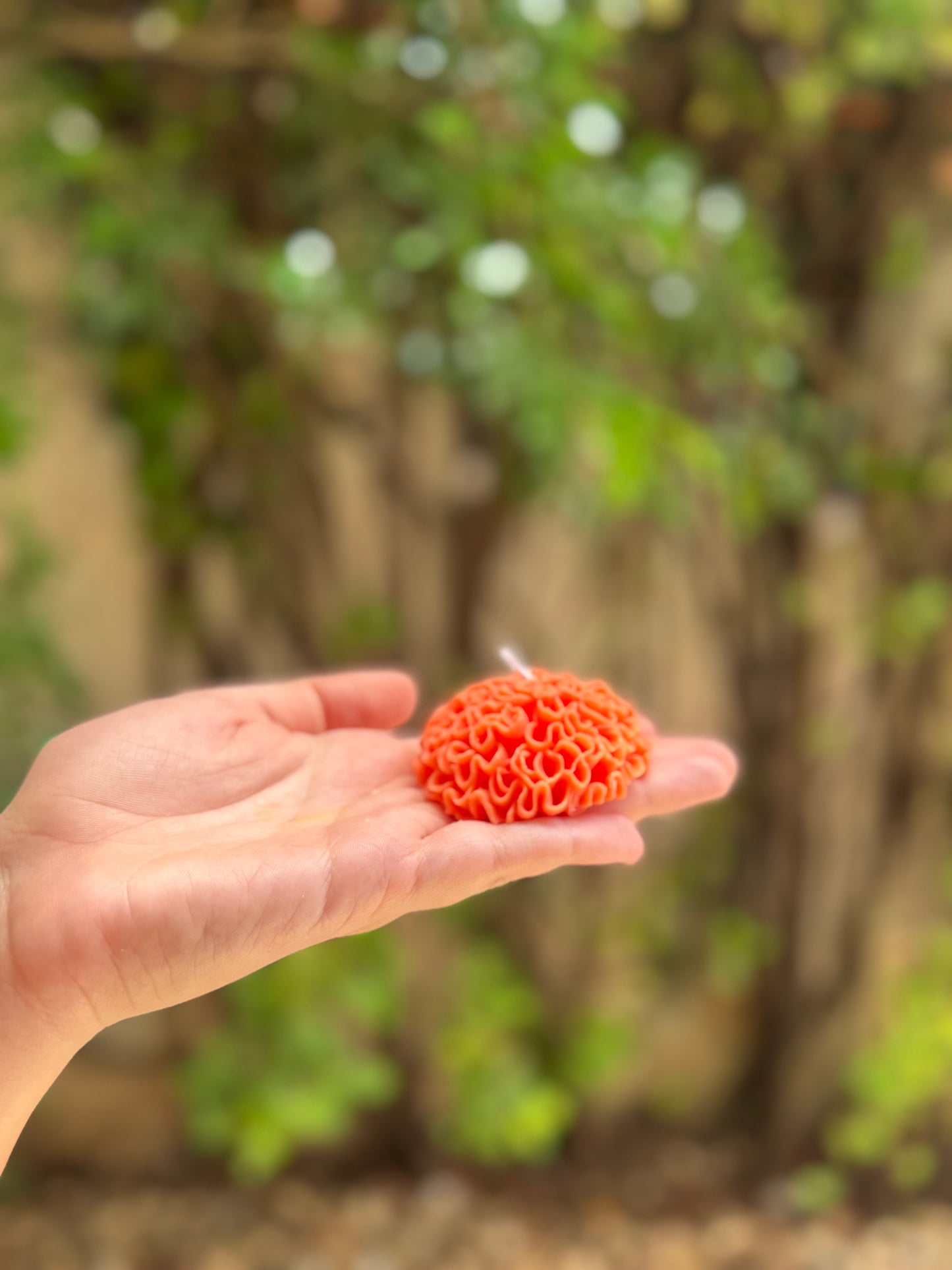 Vela decorativa "cempasúchil"