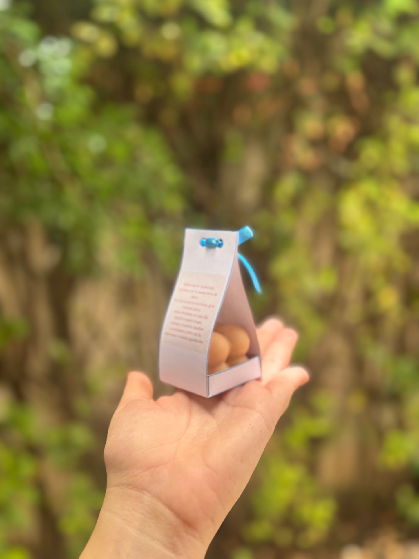 Vela mini burbuja con etiqueta 🏷️