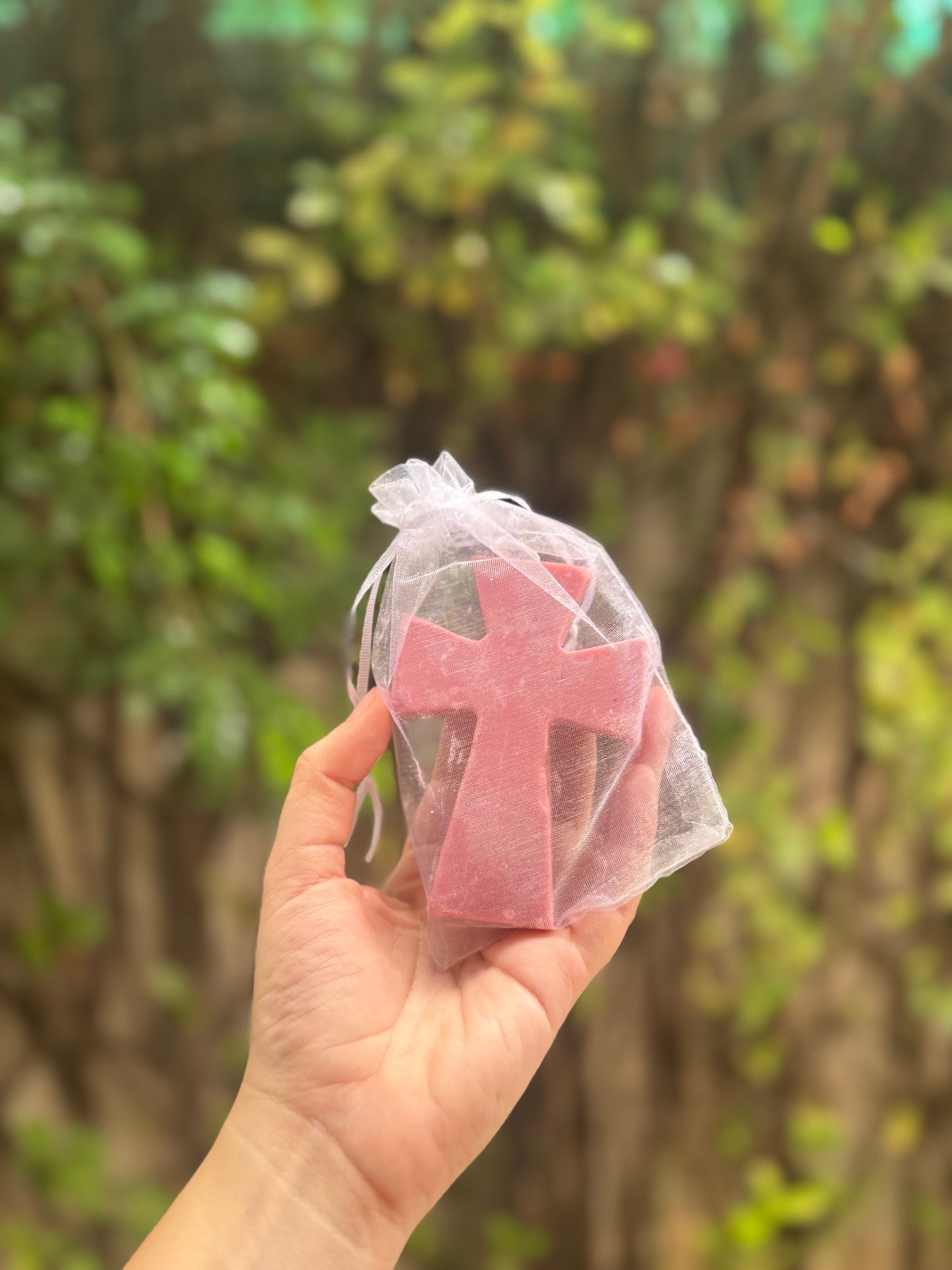 Velas en forma de cruz