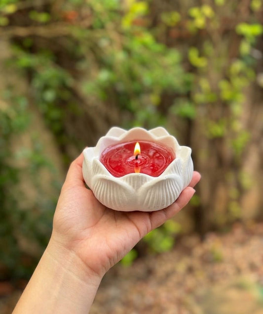 Vela Flor de Loto