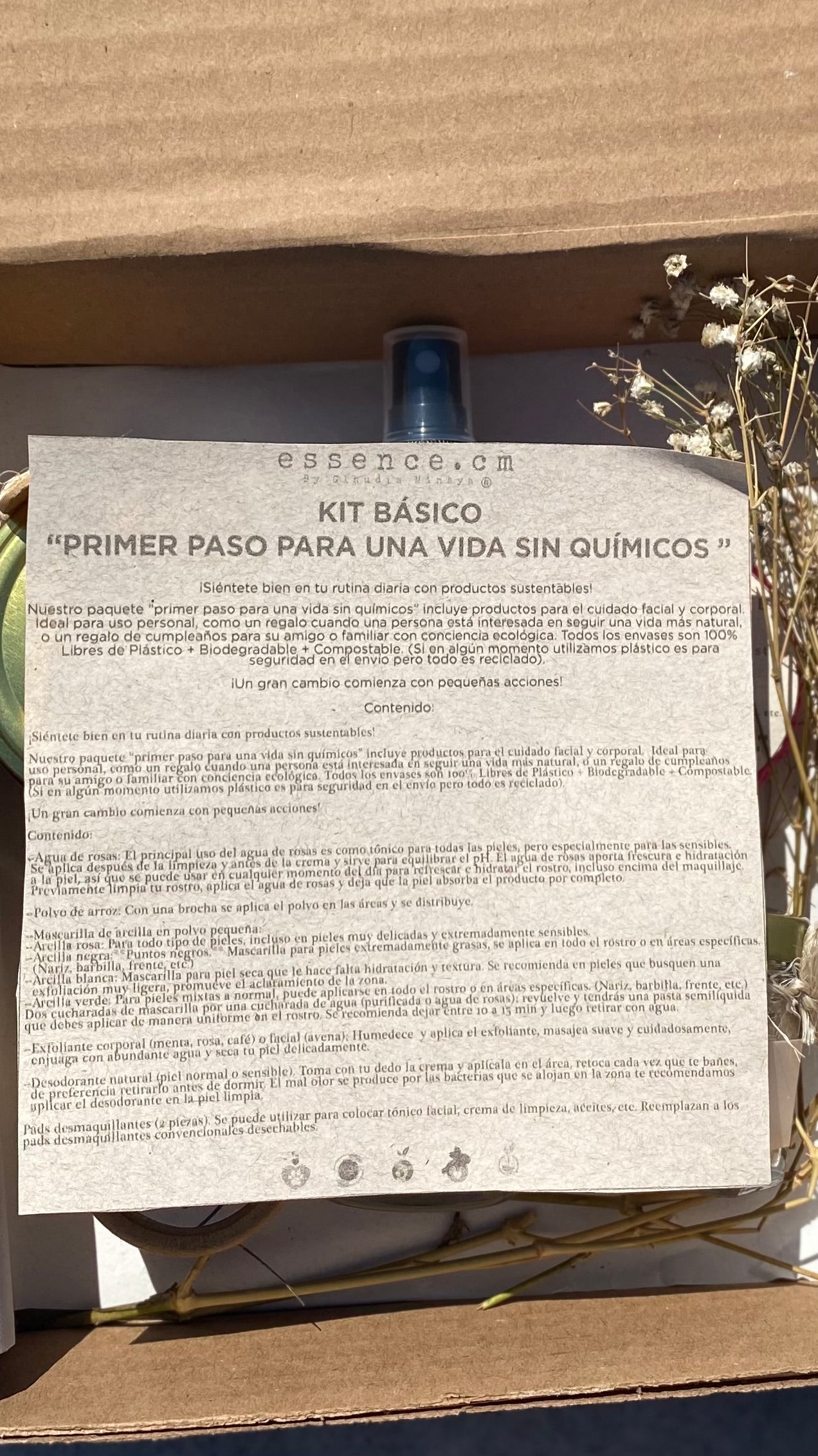 KIT BÁSICO “PRIMER PASO PARA UNA VIDA SIN QUÍMICOS”